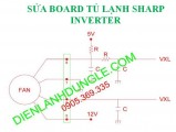 SỬA BOARD TỦ LẠNH SHARP INVERTER